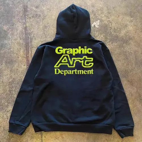 Japanese Brand Hoodie Black washed retro letter print hoodie y2k Size US L / EU 52-54 / 3 - 3 Thumbnail