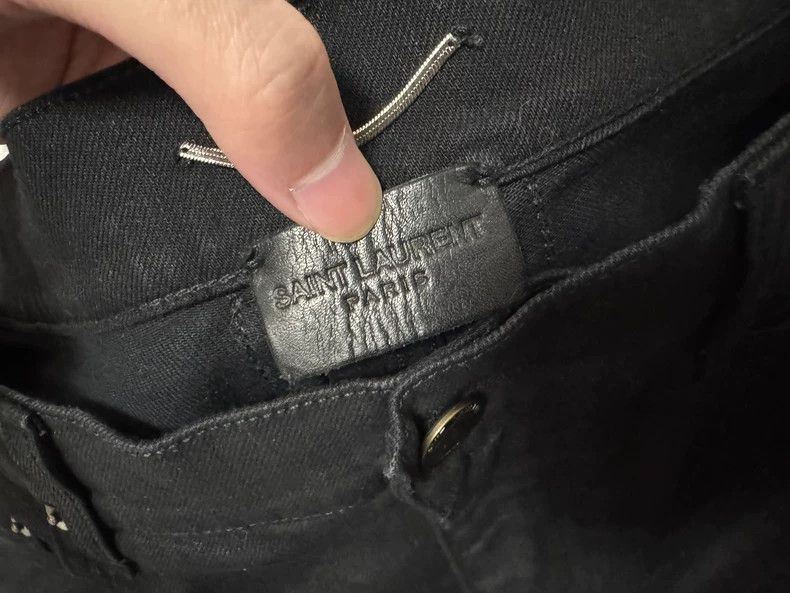 Yves Saint Laurent saint laurent 16 FW knife cut brush wax base jeans 2503-Nex Size US 33 - 4 Thumbnail