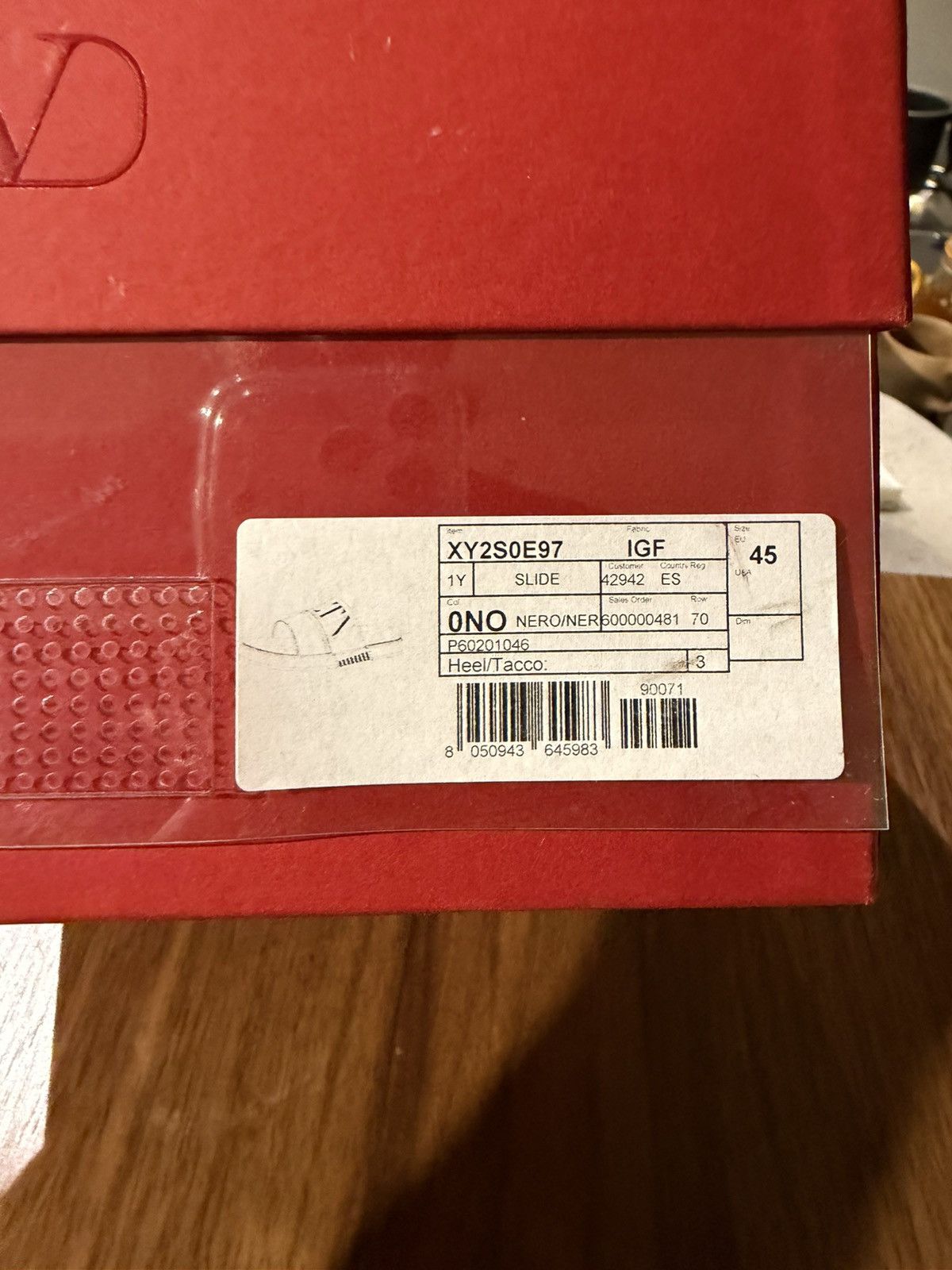 Valentino Valentino Garavani VLTN Logo Slide Sandals Size US 12 / EU 45 - 10 Thumbnail