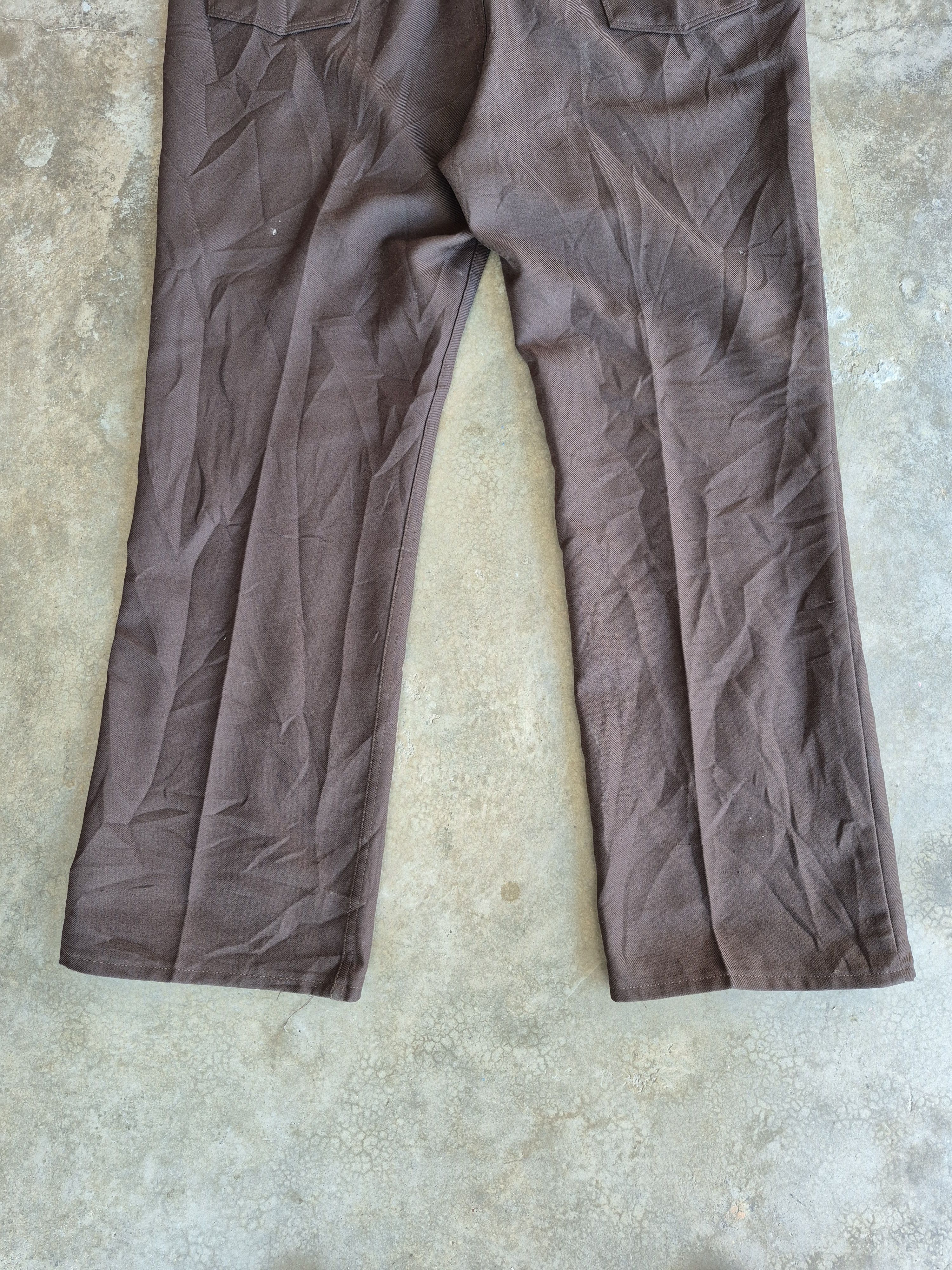 Wrangler 🔥 Vintage Wrangler Sta Prest Retro Casual Pants Denim Size US 44 / EU 60 - 6 Thumbnail