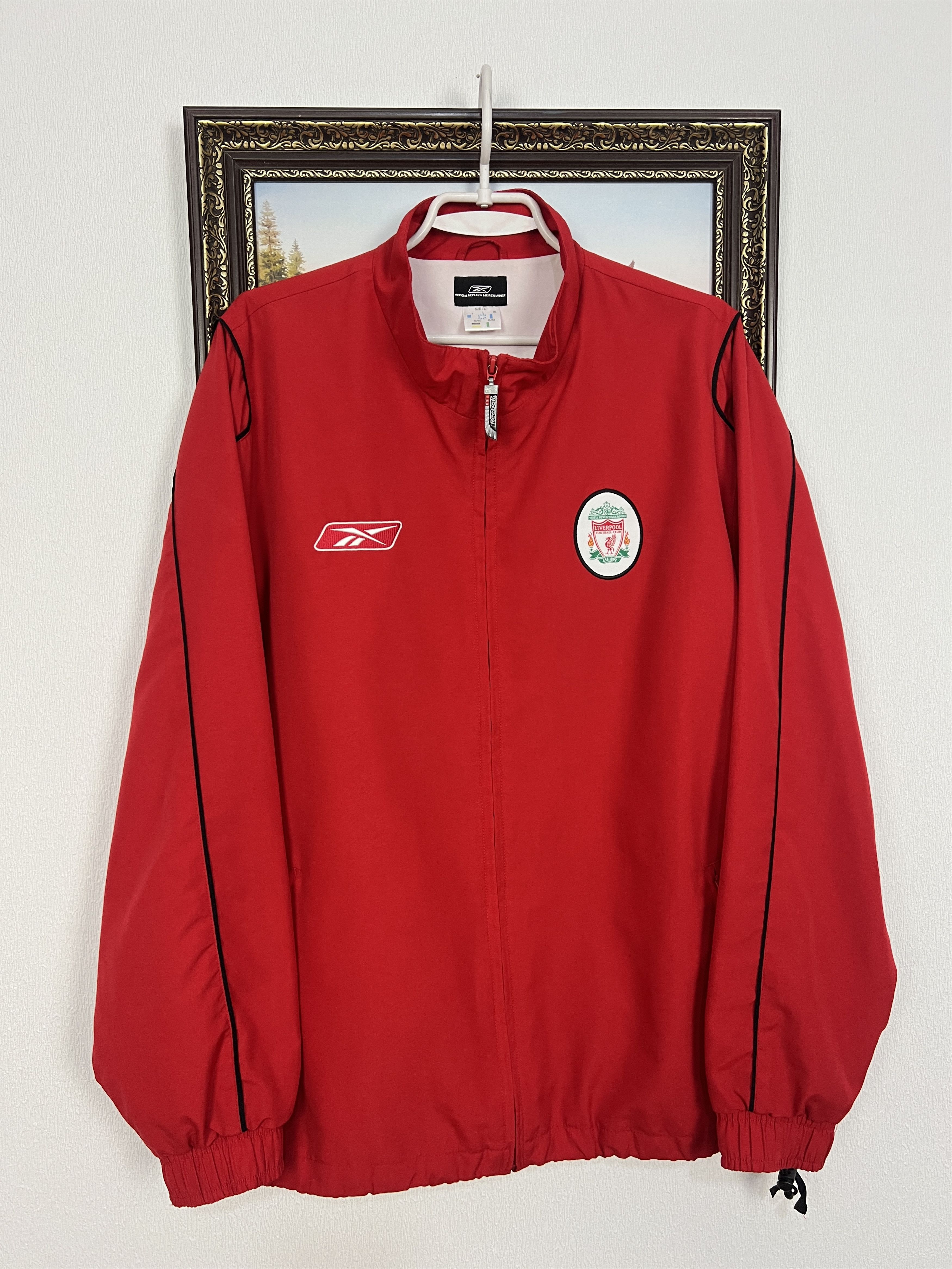 Reebok Vintage Liverpool Football Train Jacket Soccer Track Top Zip Size US L / EU 52-54 / 3 - 1 Thumbnail