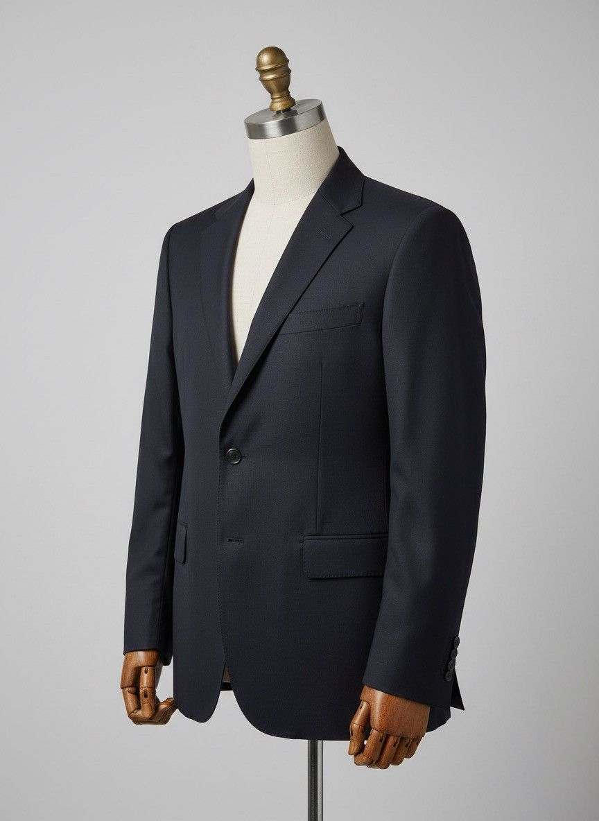 Prada Prada Milano Tailored Black VW Mohair Suit Size 50R - 1 Thumbnail