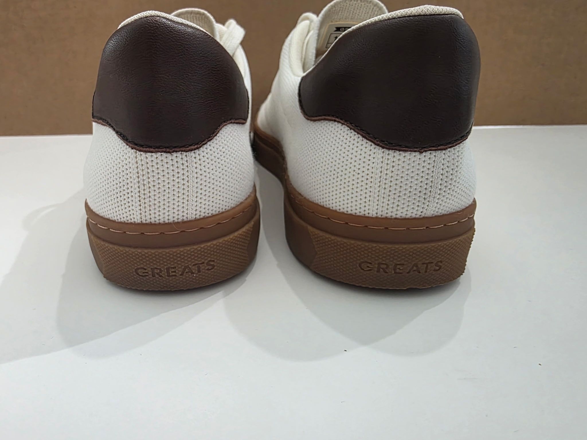 Greats Greats Royale Knit Sneakers - White/Gum - Size 14 Size US 14 / EU 47 - 8 Thumbnail