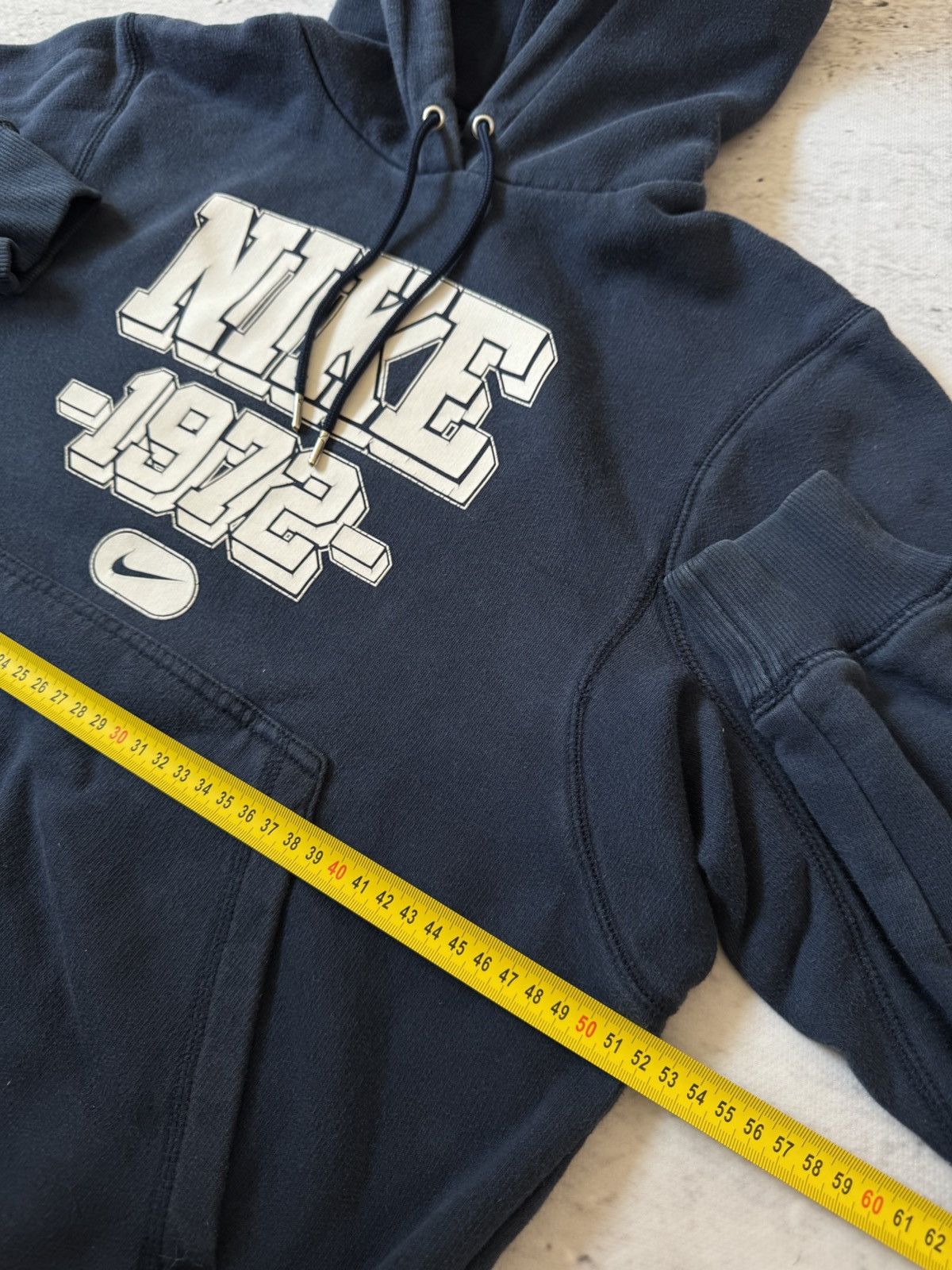 Nike × Vintage NIKE VINTAGE 00s y2k OVERSIZE BAGGY HOODIE CENTER LOGO Size US S / EU 44-46 / 1 - 7 Thumbnail