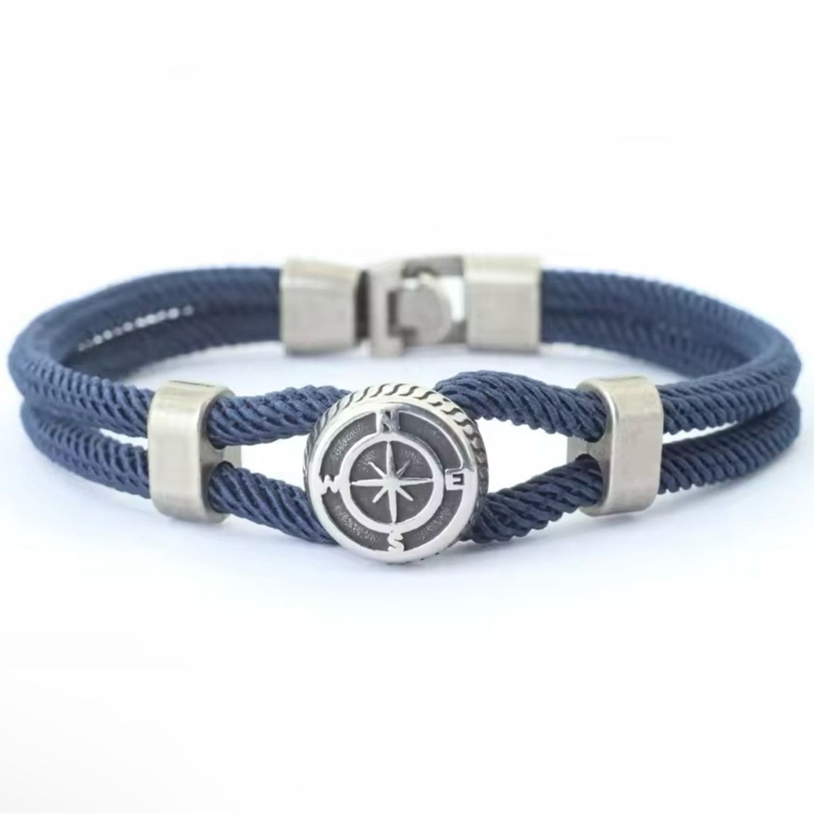 Other COPY - New Mens Compass Blue Rope Bracelet Size ONE SIZE - 4 Thumbnail