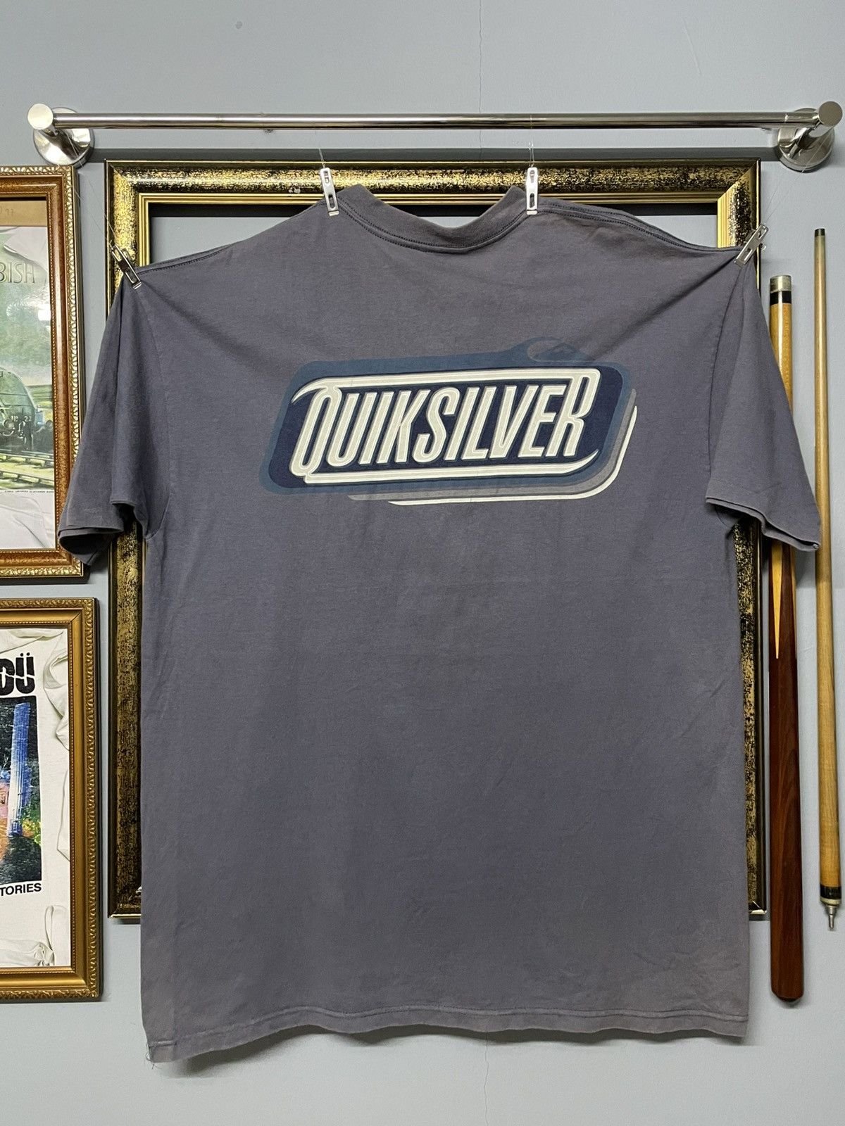 Quiksilver Vintage 1990s Single Stitch Quiksilver Surfing Nostalgia Tee Size US XL / EU 56 / 4 - 1 Thumbnail