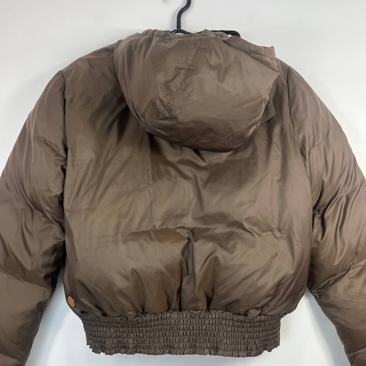 Hugo Boss Hugo Boss Orange Puffer Jacket Brown Cropped Hooded Womens 8 Size M / US 6-8 / IT 42-44 - 8 Thumbnail