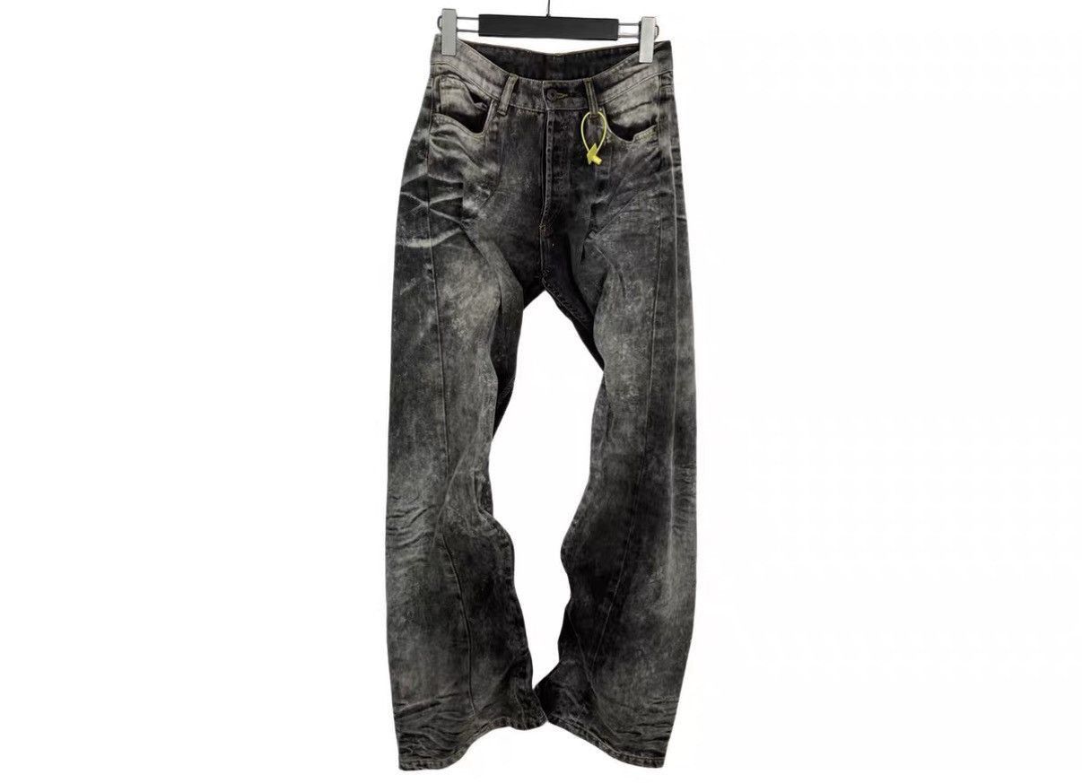 Y/Project Black Distressed Denim Pants Size US 26 / EU 42 - 1 Thumbnail