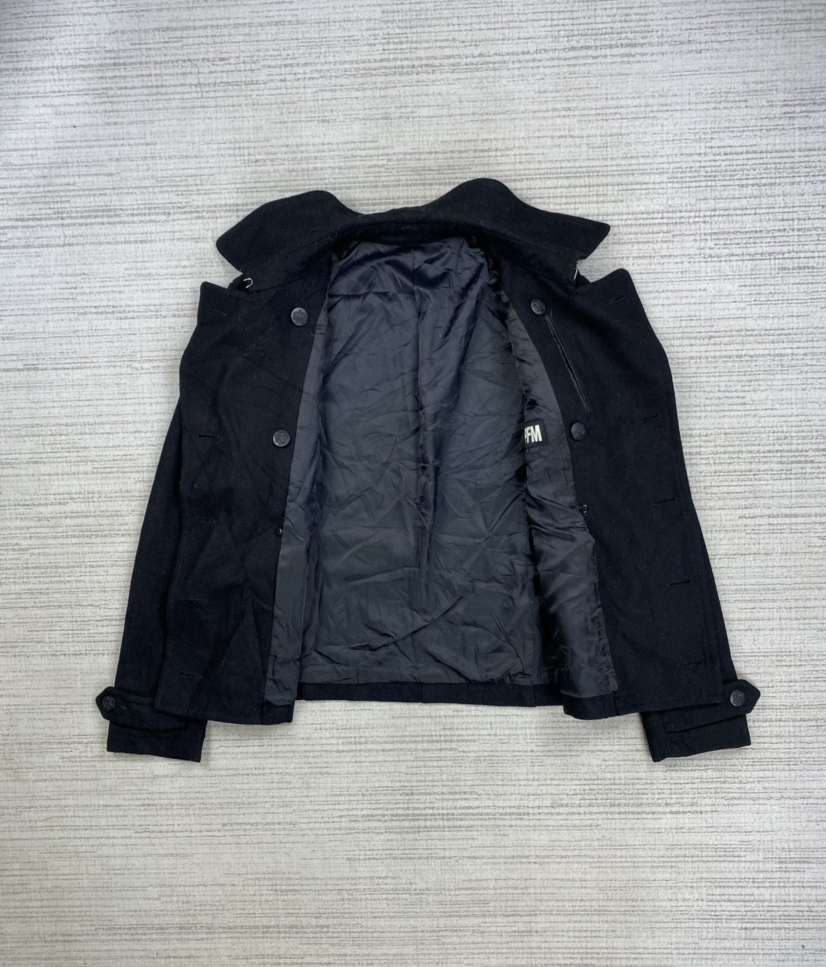 PPFM Vintage PPFM Double Collar Buttoned Wool Coat Jacket Size US M / EU 48-50 / 2 - 6 Thumbnail
