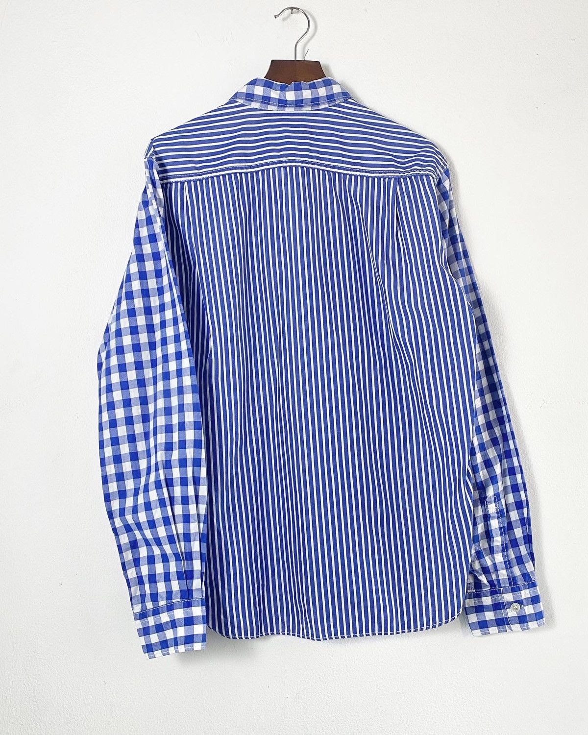 Blue Stripped/Checkered shirt