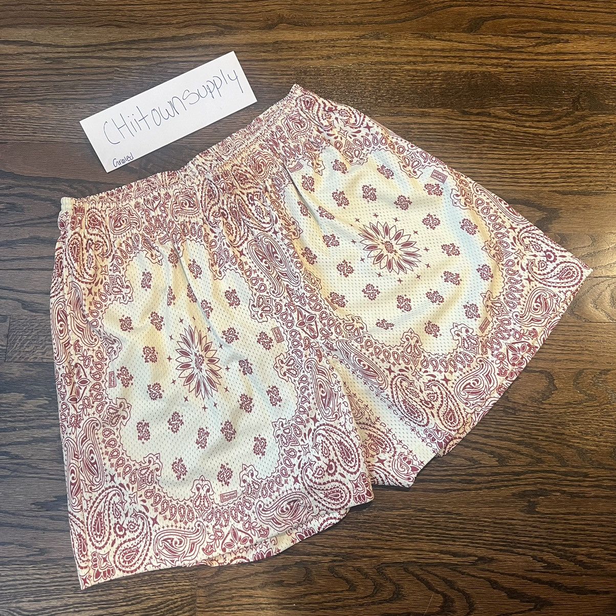 Bravest Studios Bravest Studio Light Cream/Red Paisley Size XXL Size US 38 / EU 54 - 2 Thumbnail