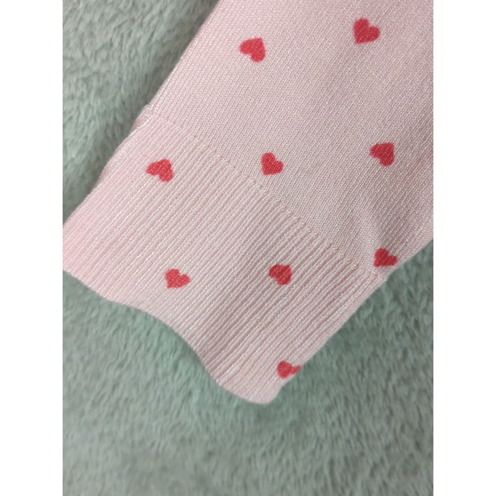 Style & Co Womens Sweater Pink Sz Petite Large Heart Print Pullover Coquette Novelty Size L / US 10 / IT 46 - 3 Thumbnail