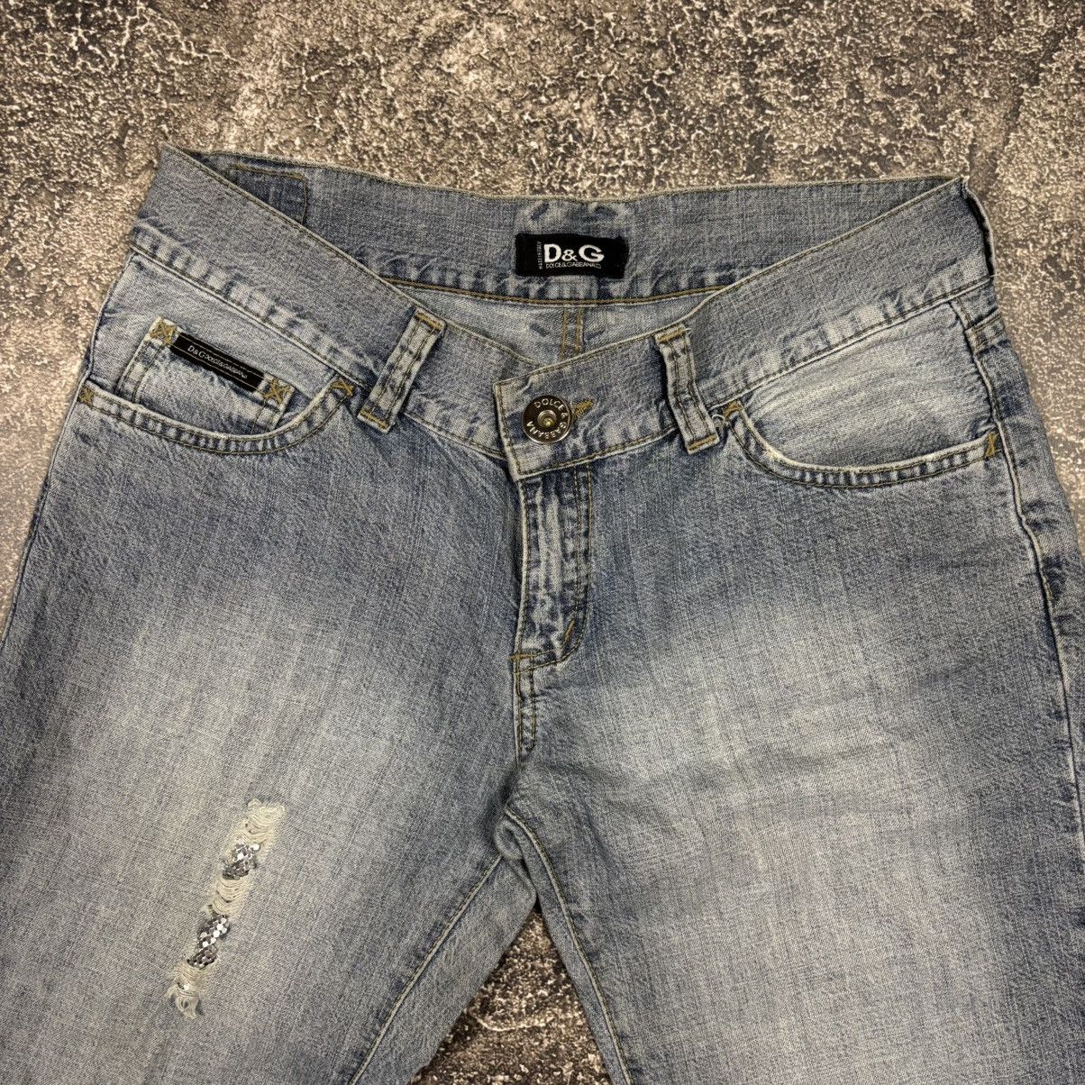 Dolce & Gabbana Vintage Dolce&Gabbana Big Logo Flare Jeans Size 32" / US 10 / IT 46 - 22 Thumbnail