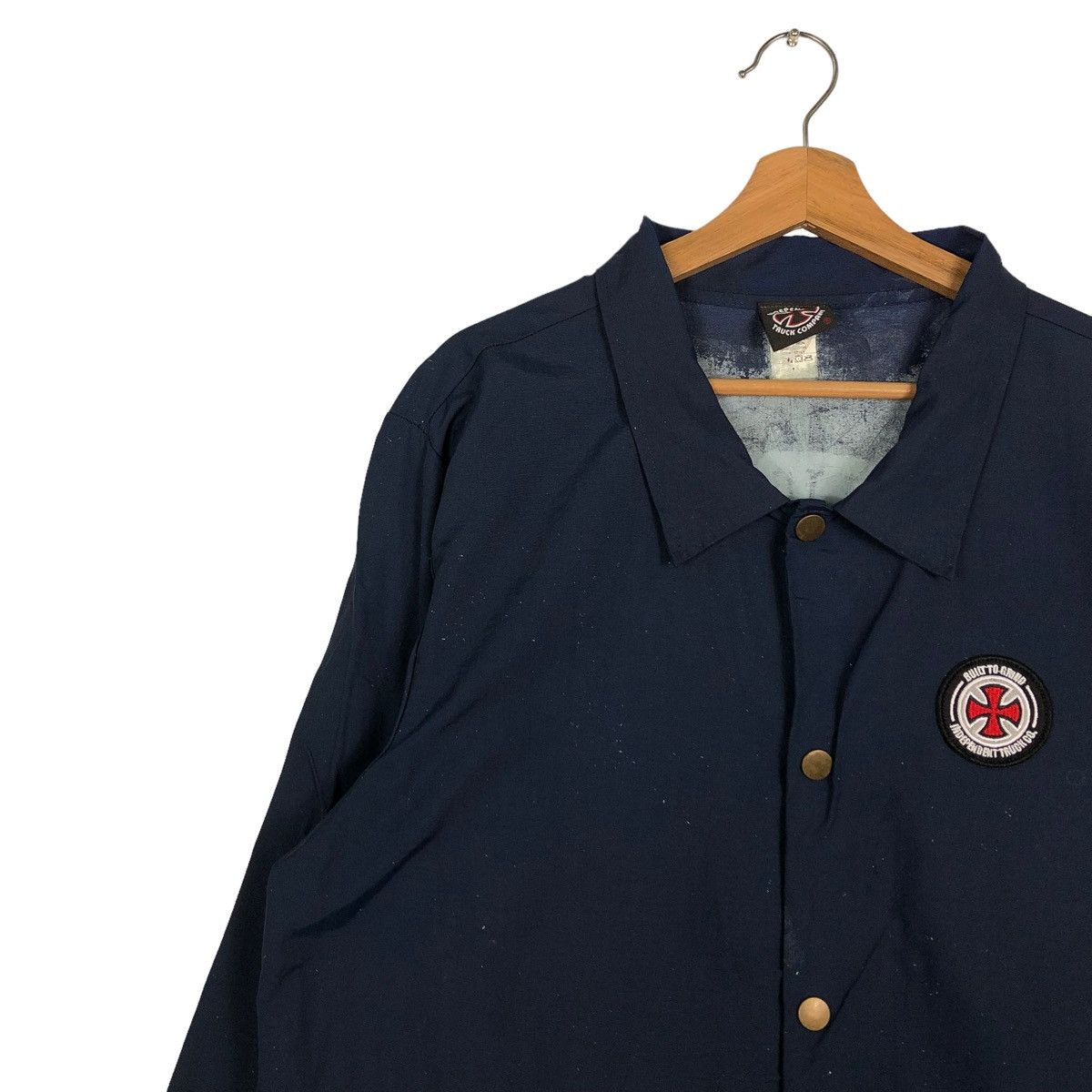 Independent Trading Co. 🔥VINTAGE BUTTON JACKET INDEPENDENT TRUCK CO BIG LOGO Size US M / EU 48-50 / 2 - 8 Thumbnail