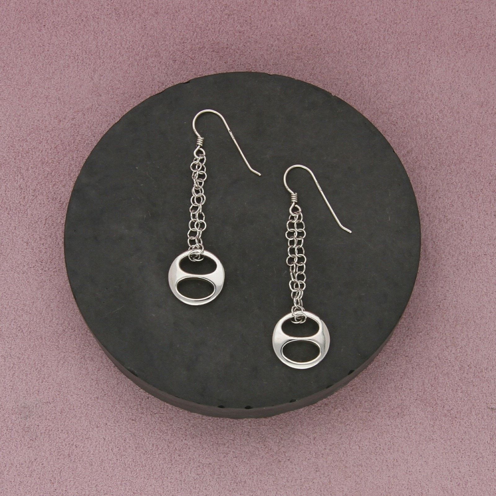 Sterling Silver sterling silver unique mariner dangle earrings Size ONE SIZE - 1 Thumbnail