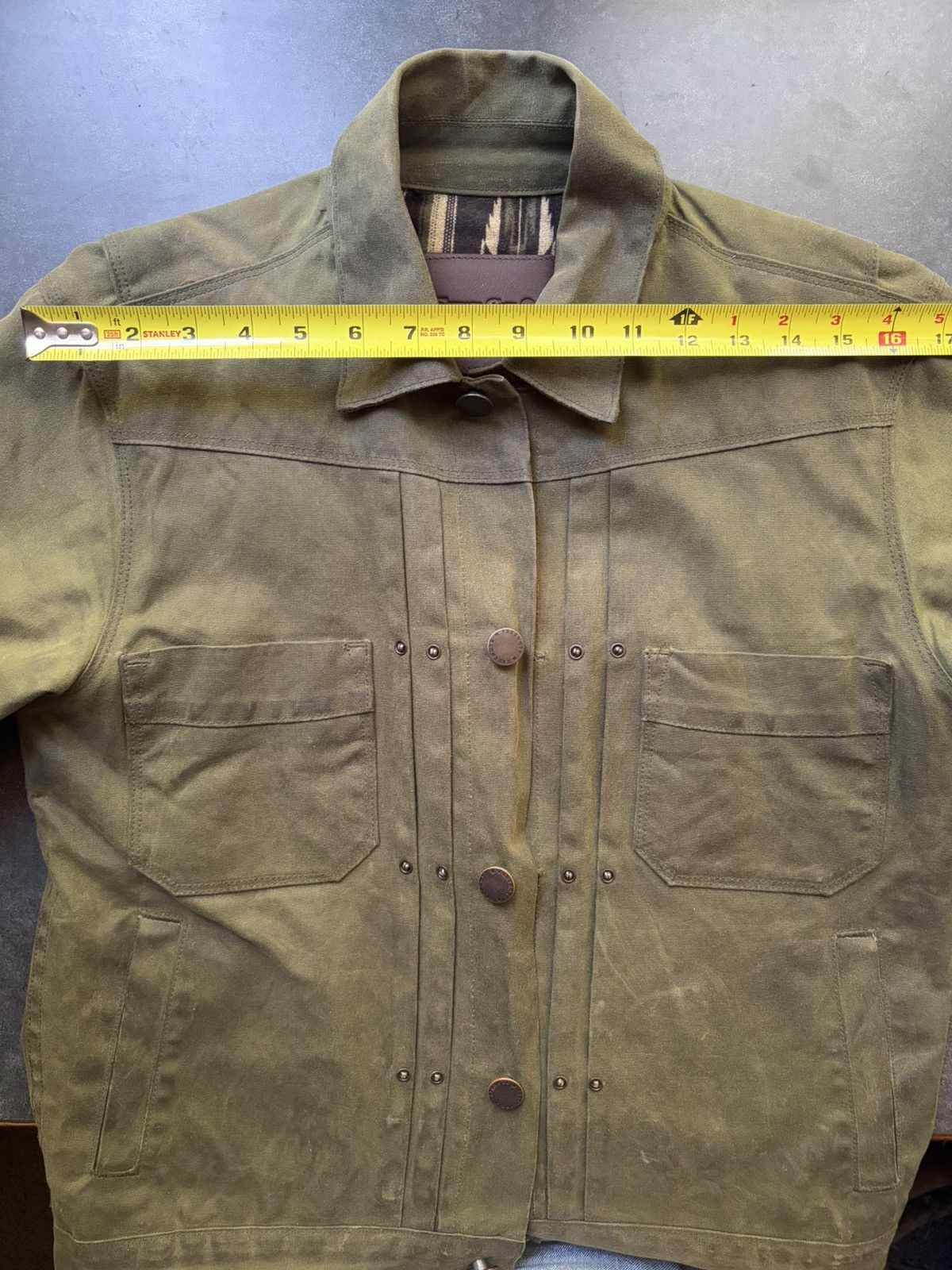Freenote Cloth Freenote Cloth Riders Jacket – Waxed Canvas Olive Size US S / EU 44-46 / 1 - 9 Thumbnail