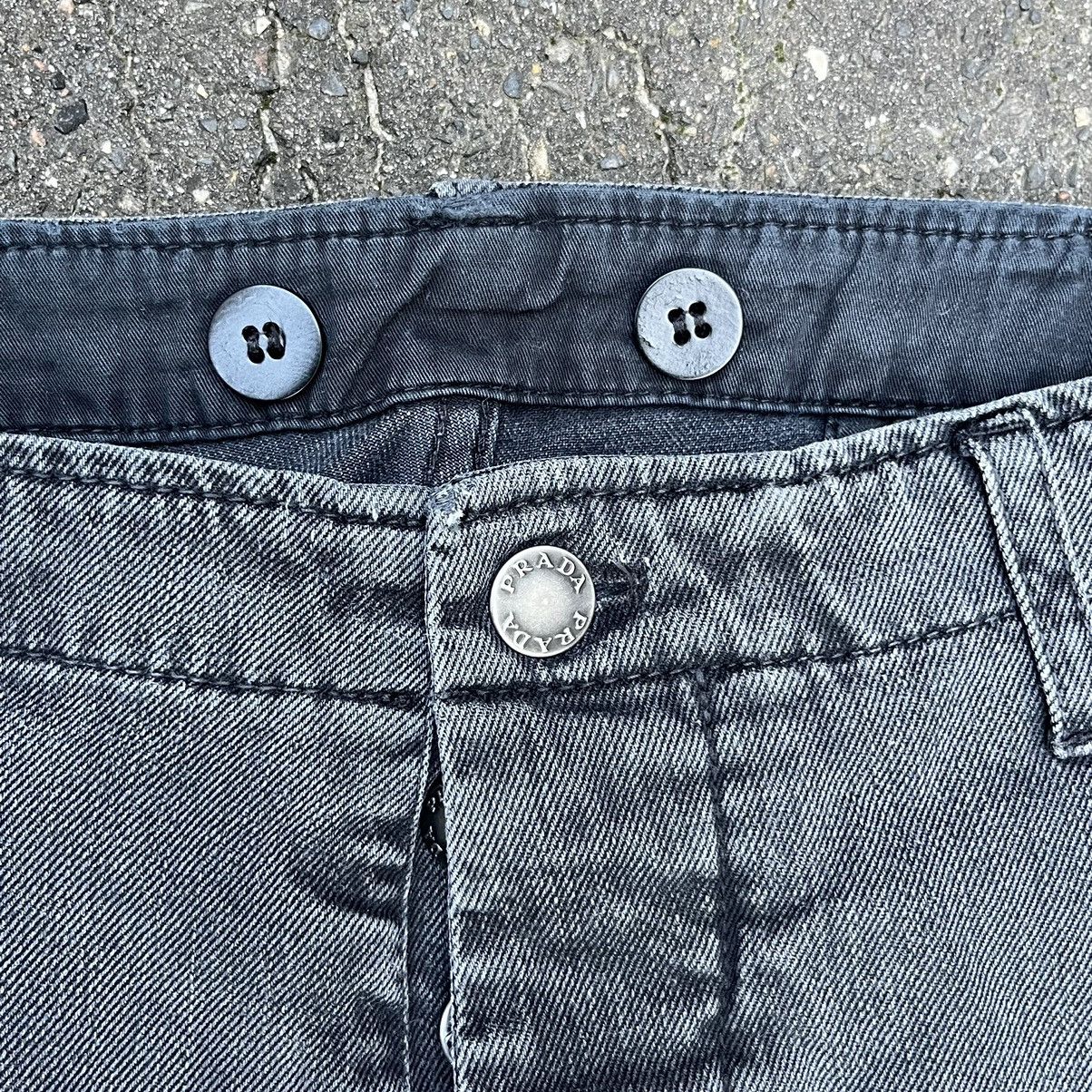 Miu Miu × Prada Prada SS11 Black Jeans Tapered Fit Indiesleaze 2010s Y2K Size US 33 - 4 Thumbnail