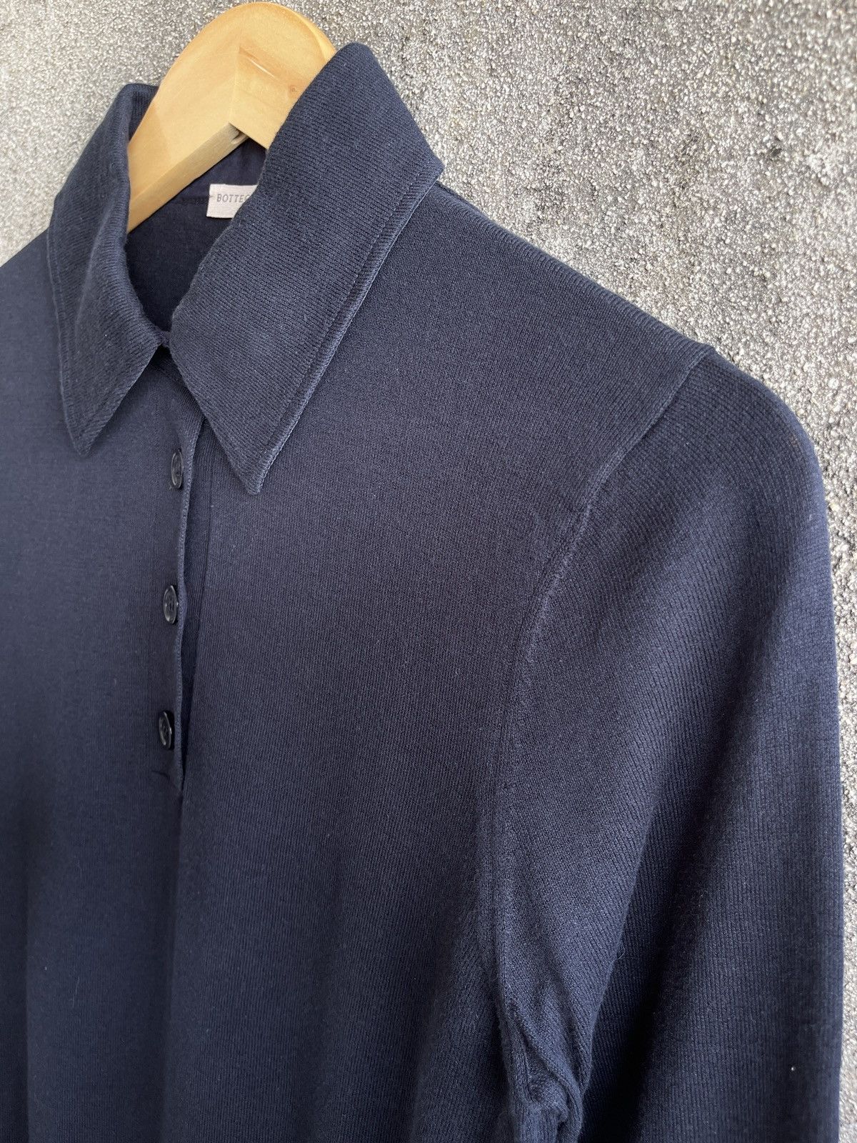 Bottega Veneta Archive🔥BOTTEGA VENETA🔥Uniform Long Sleeve Polo Shirt Size S / US 4 / IT 40 - 8 Thumbnail