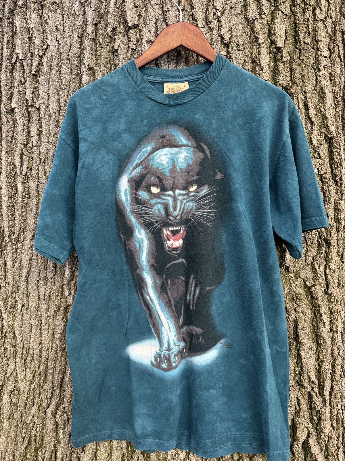 The Mountain × Vintage Vintage Black Panther The Mountain Made In USA T Shirt Size US L / EU 52-54 / 3 - 1 Thumbnail