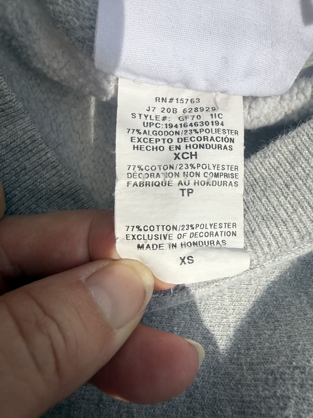Champion Retro Champion Crewneck Sweatshirt Gray Reverse Weave 3-D Size US XS / EU 42 / 0 - 12 Thumbnail