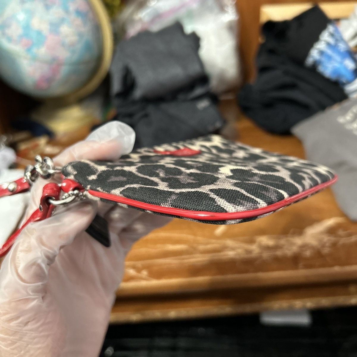Coach Coach Park Ocelot Leopard Print Cloth Wristlet - “Jennie” Size ONE SIZE - 7 Thumbnail