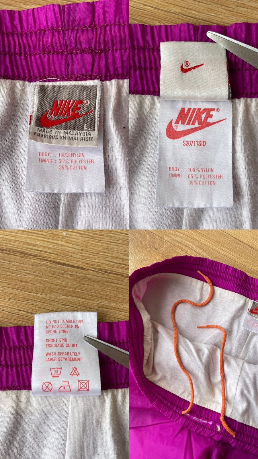 Nike 80s Vintage Nike Swoosh Baggy Track Pants Size L Size US 40 / EU 56 - 9 Thumbnail