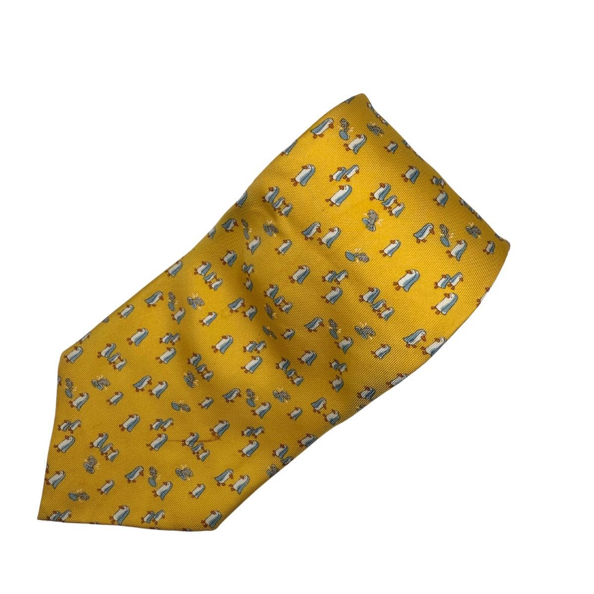 Salvatore Ferragamo Salvatore Ferragamo Silk Tie, Yellow, Made in Italy Size ONE SIZE - 2 Thumbnail