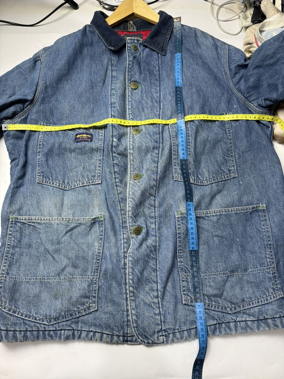 Oshkosh OshKosh 60s Vintage Worker Chore Jacket Denim Size US XL / EU 56 / 4 - 11 Thumbnail