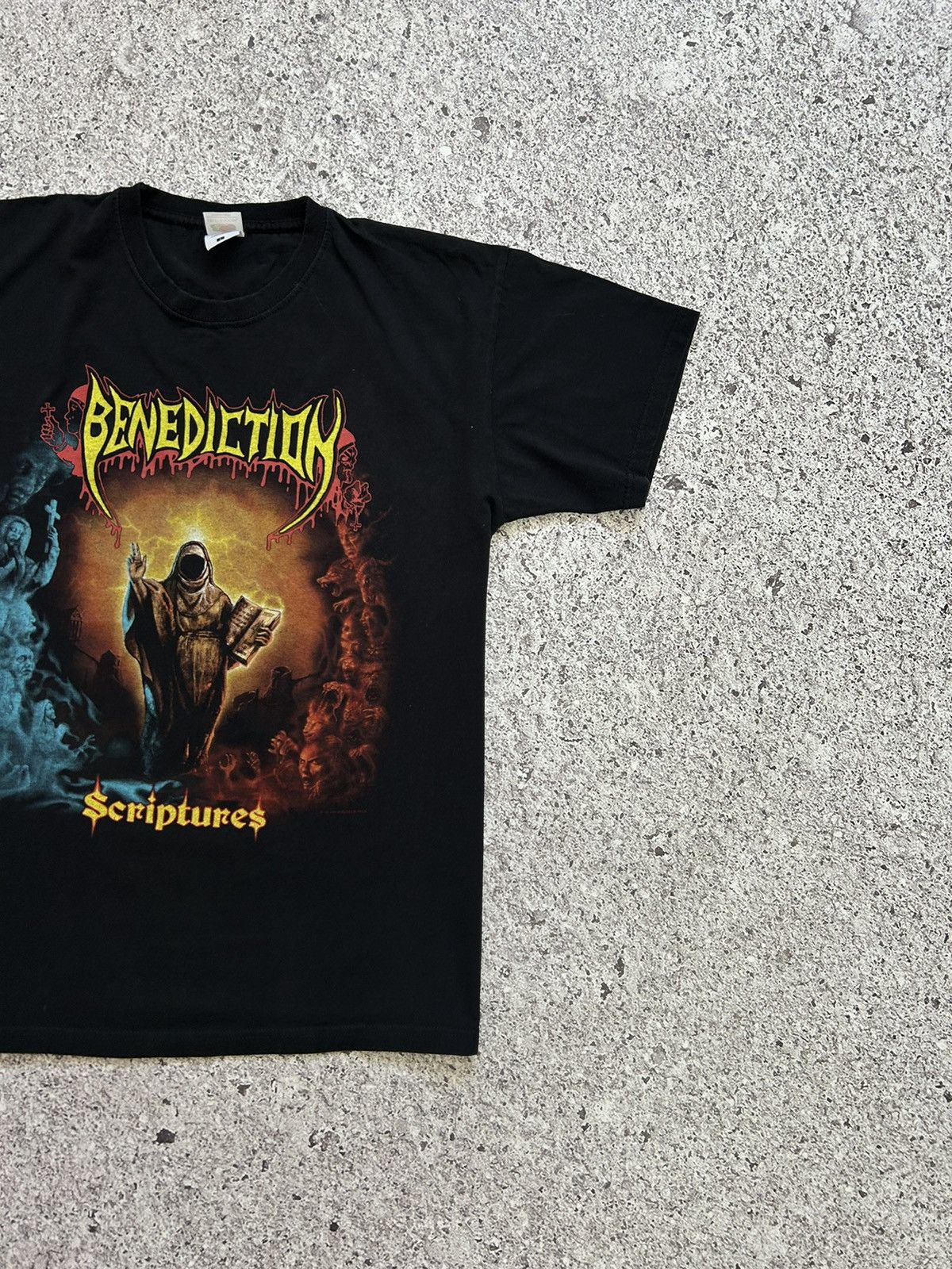 Band Tees × Vintage Rare 2020 Benediction Scriptures Y2K Retro Rock Band T-Shirt Size US L / EU 52-54 / 3 - 4 Thumbnail
