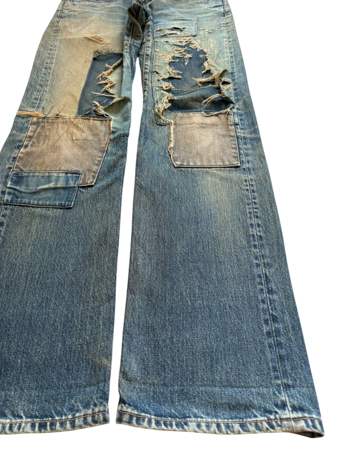 Blue Blue Japan Japanese Hr Market X Blue Blue Japan Mud Wash Loose Jeans Size US 30 / EU 46 - 7 Thumbnail