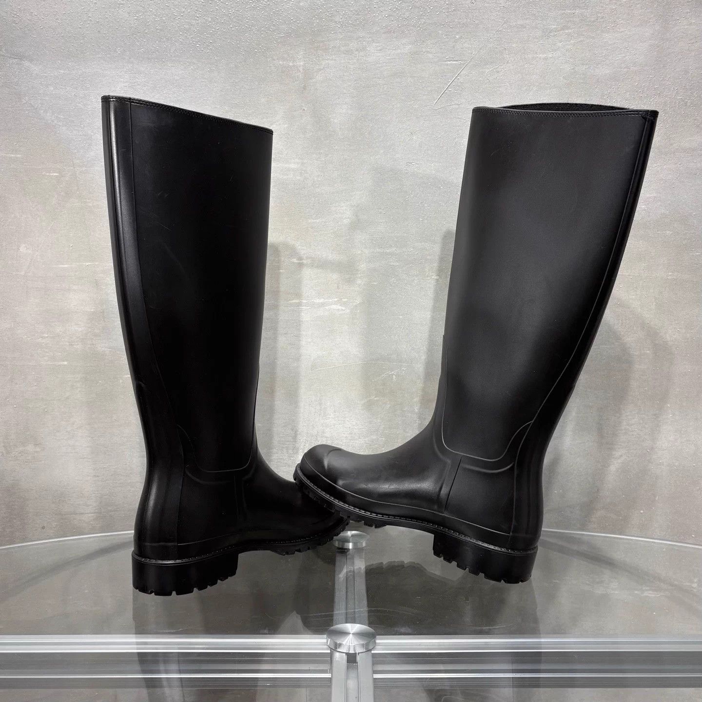 Saint Laurent Paris Saint Laurent Knee-High Black Rain Boots EU 38 Size US 7.5 / IT 37.5 - 5 Thumbnail