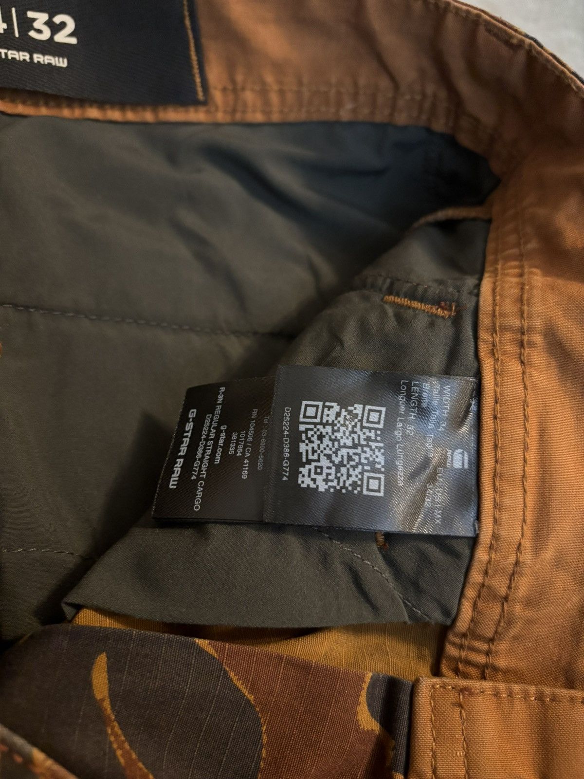 G-Star G Star Raw R-3N Straight Ripstop Cargo Pants Island Camo Size US 34 / EU 50 - 5 Thumbnail