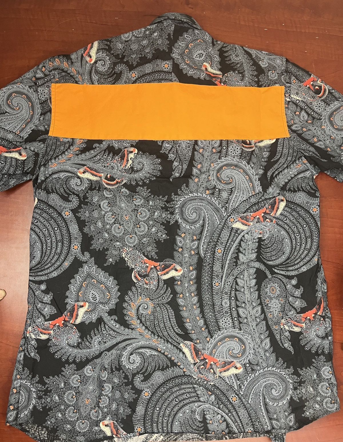Givenchy Givenchy SS15 Koi Paisley Shirt w/ Orange Panel (Tisci) Size US M / EU 48-50 / 2 - 21 Thumbnail