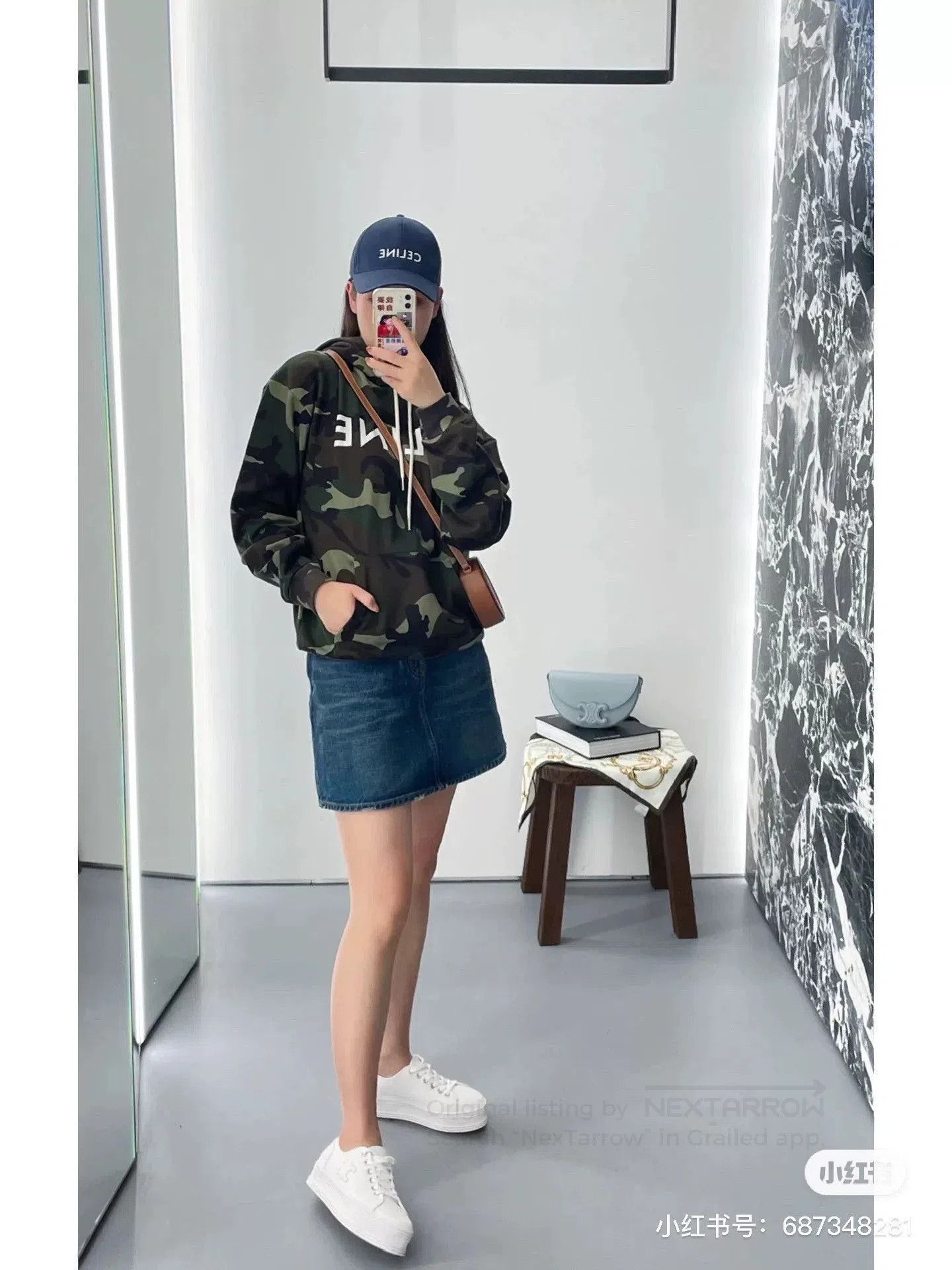 Celine Celine Camouflage Hoodie. Size XS / US 0-2 / IT 36-38 - 6 Thumbnail
