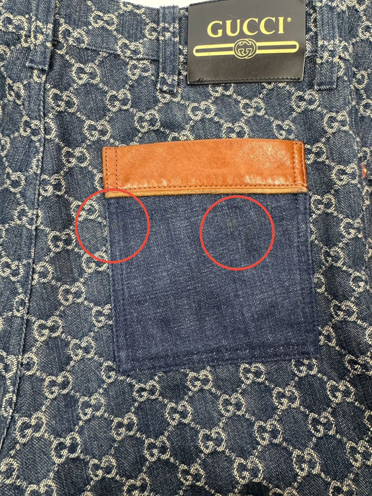 Gucci GG EMBROIDERED DENIM JEANS Size US 30 / EU 46 - 13 Thumbnail