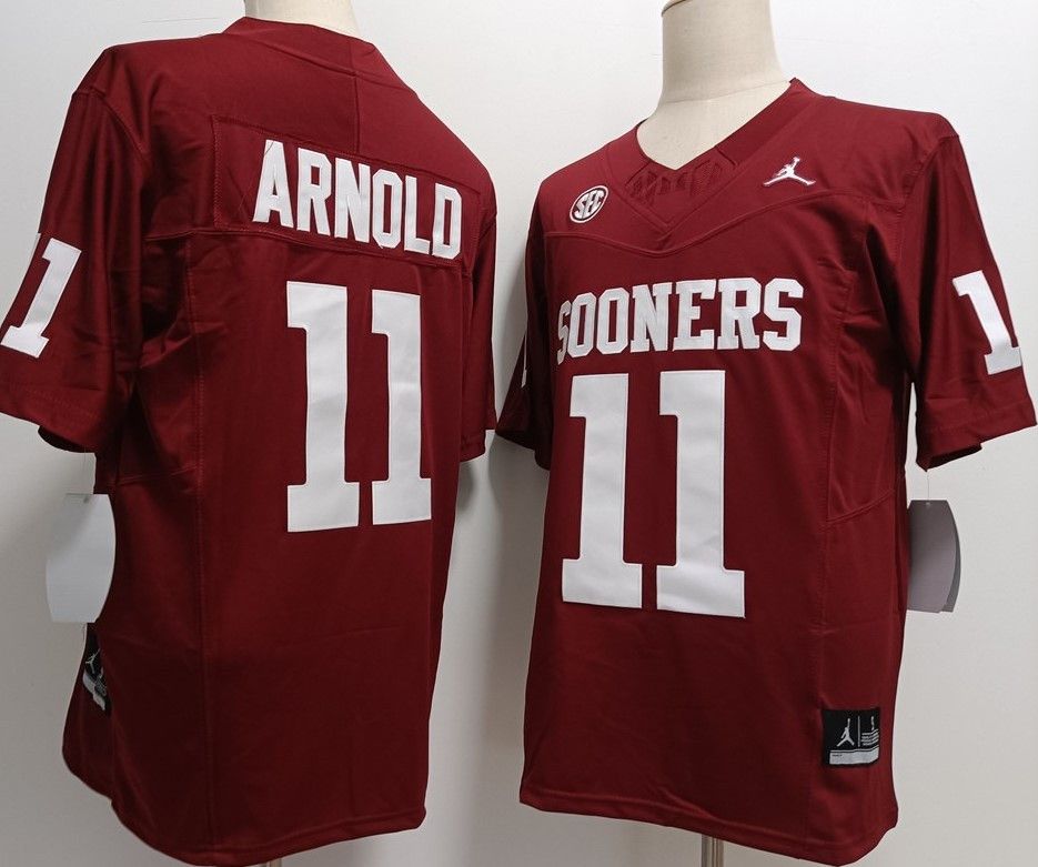 Other Men's NCAA Oklahoma Sooners 11 Jackson Arnold Red Jerseys Size US XL / EU 56 / 4 - 1 Thumbnail