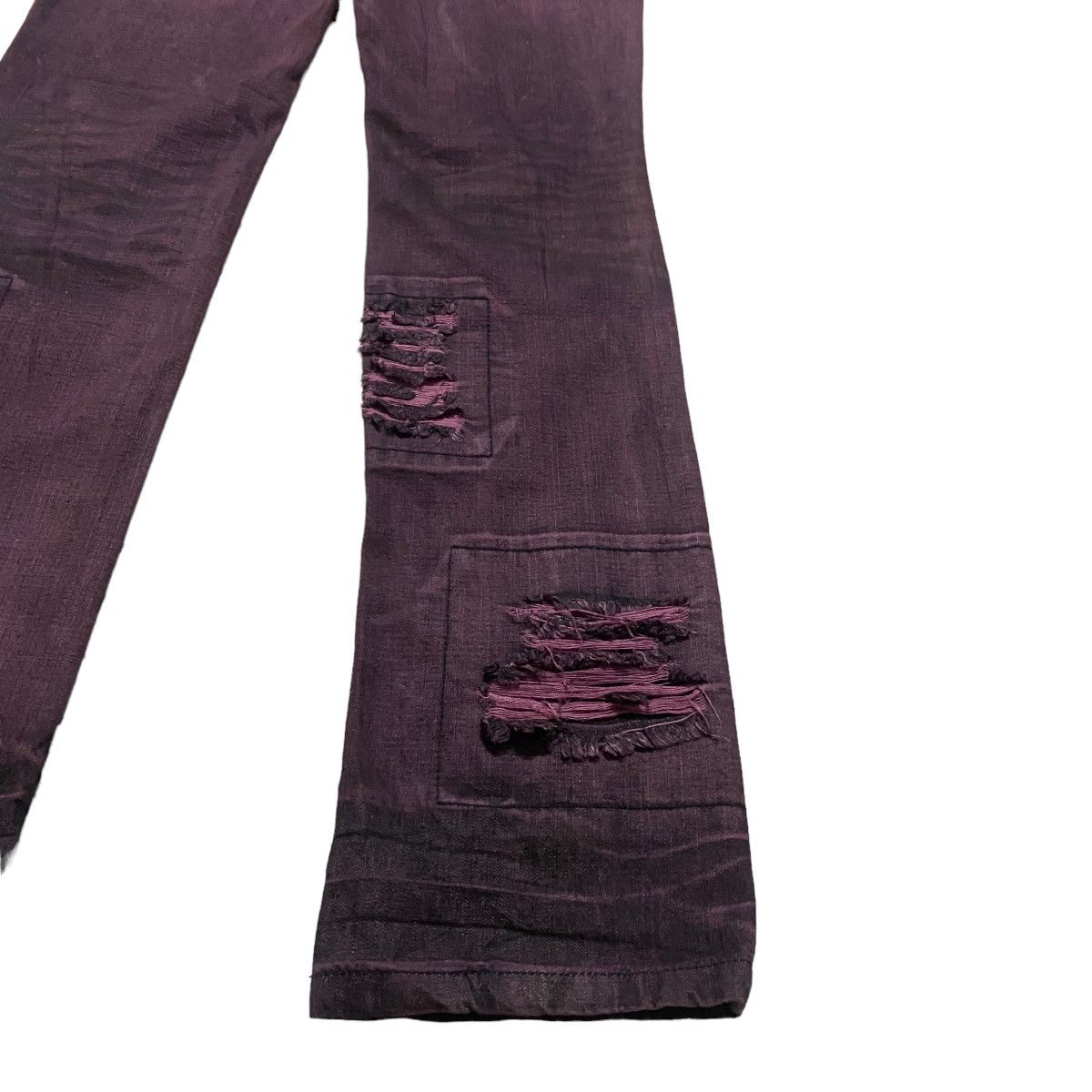 Japanese Brand Japanese Brand Saucy Cool Wine Red Distressed Jeans Size US 32 / EU 48 - 15 Thumbnail