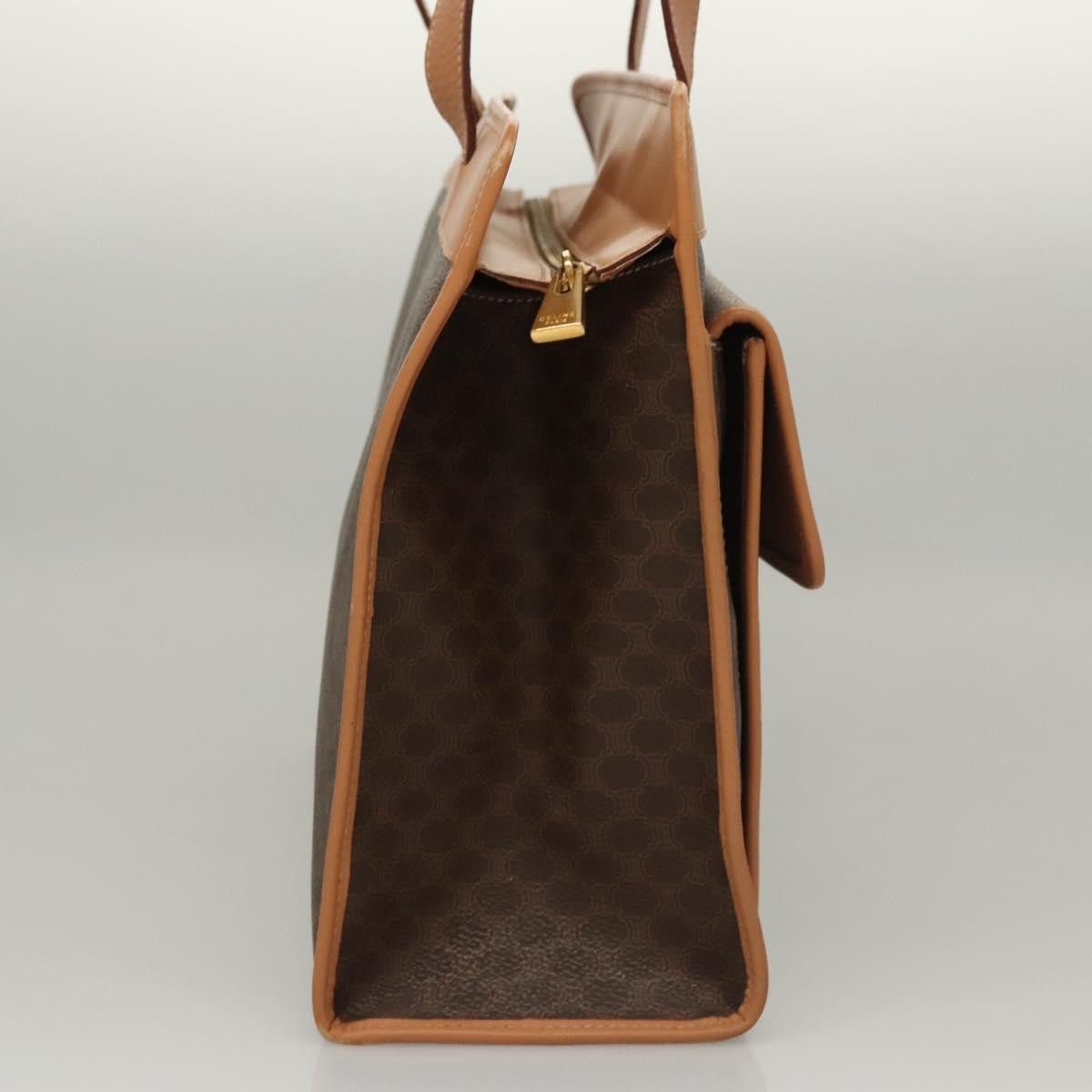 Celine CELINE Macadam Canvas Shoulder Bag Pvc Leather Brown Gold Size ONE SIZE - 5 Thumbnail