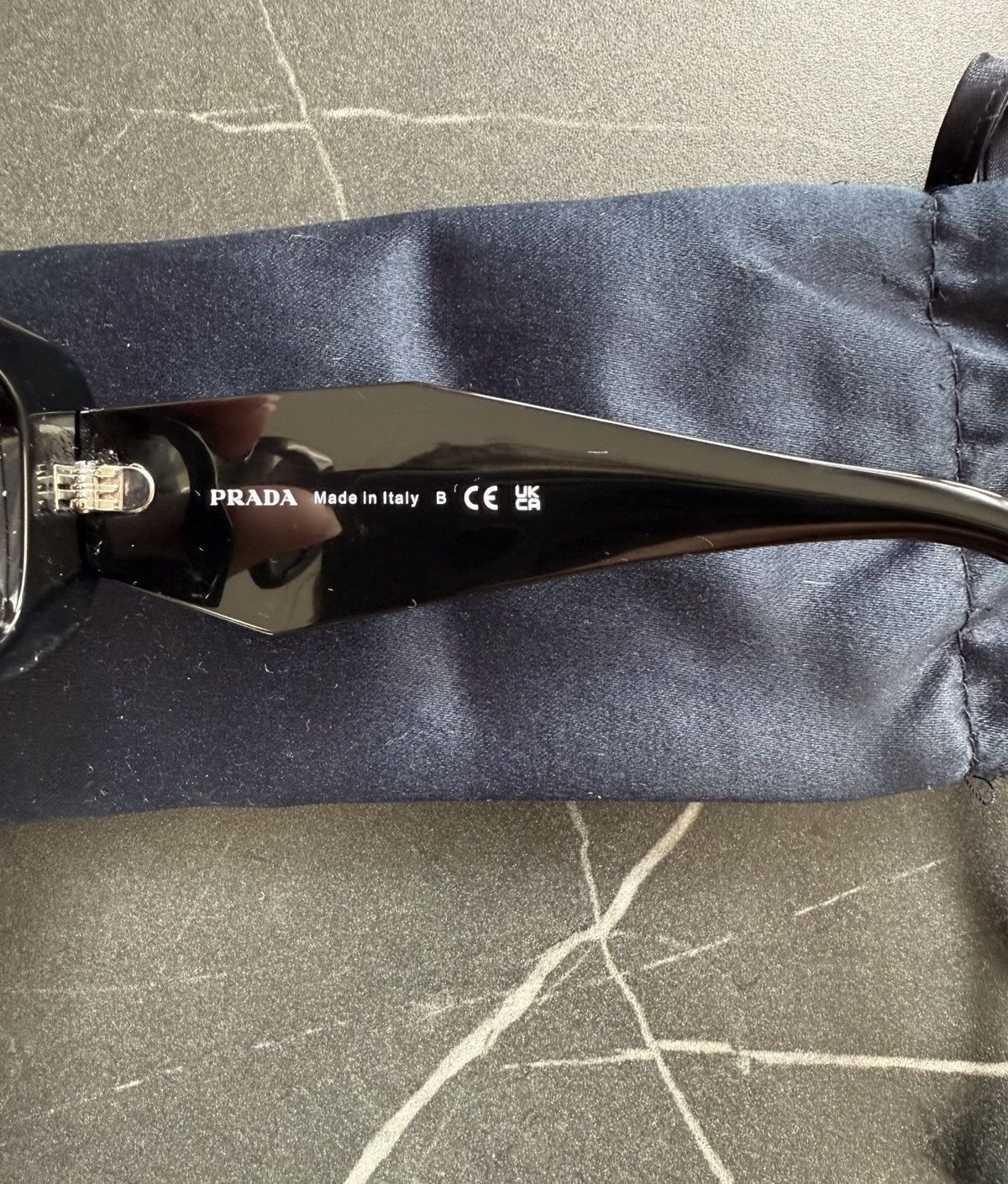 Prada PRADA Raf Simons Black Symbole Logo Sunglasses SPR17W Offset Size ONE SIZE - 7 Thumbnail