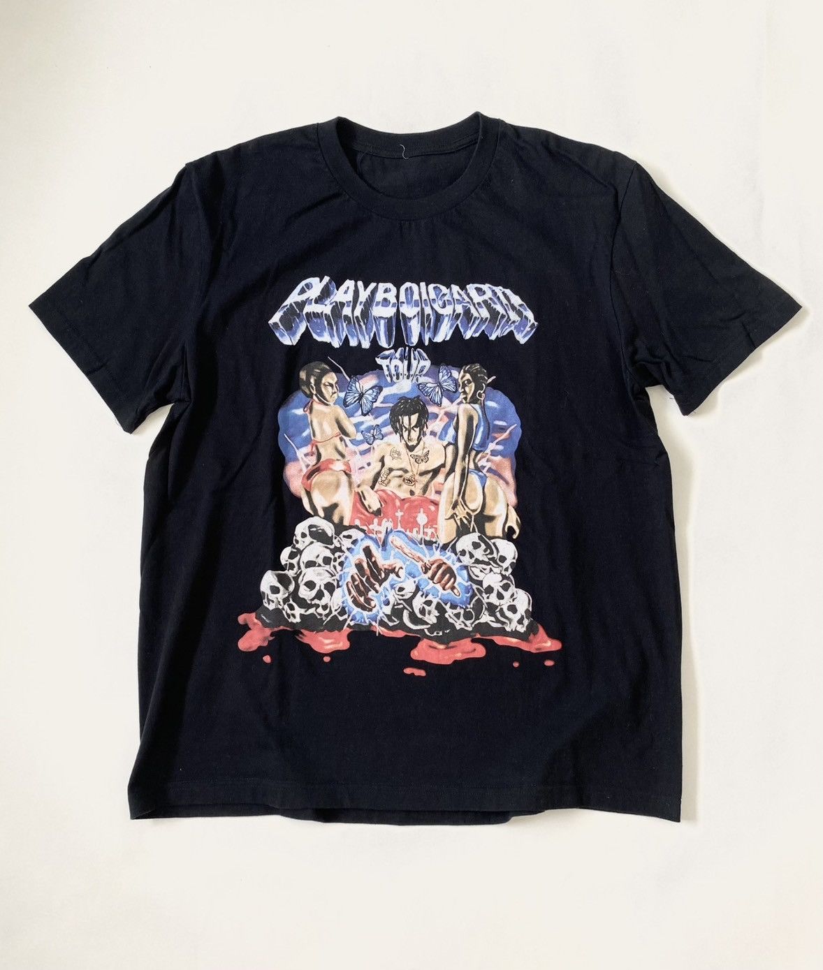 Rap Tees Bootleg Playboi Carti Tour Promo Tee Size US L / EU 52-54 / 3 - 1 Thumbnail