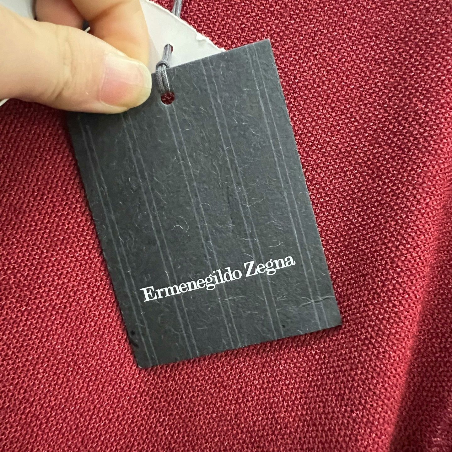 Ermenegildo Zegna Zegna Red Crew Neck Sweater Size US L / EU 52-54 / 3 - 5 Thumbnail