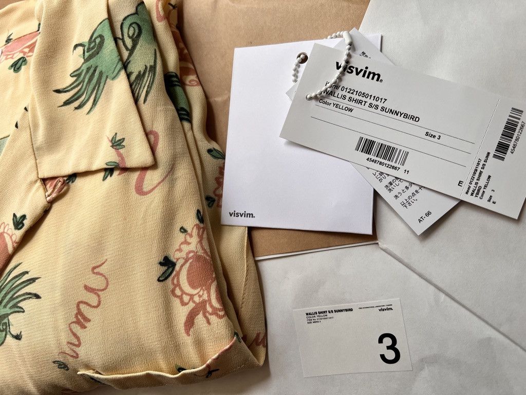 Visvim WALLIS SHIRT S/S SUNNYBIRD Yellow sz 3 Size US L / EU 52-54 / 3 - 8 Thumbnail