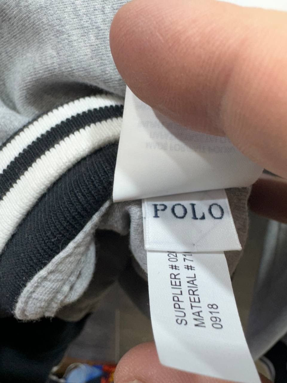 Other POLO RALPH LAUREN TIPPED JERSEY BOMBER Zip Up JACKET Size US L / EU 52-54 / 3 - 12 Thumbnail