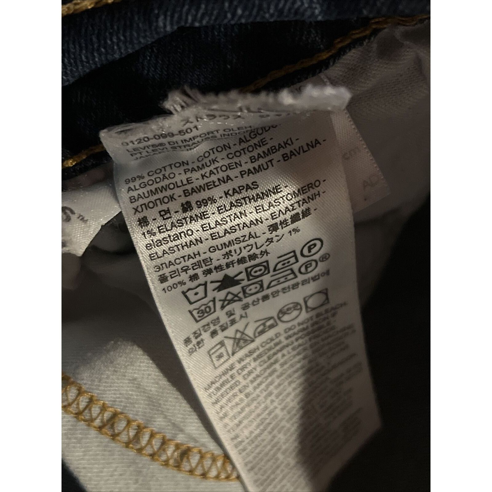 Levi's Levis 505 Jeans Mens 38x30 Denim Dark Wash Cotton Blue Y2k Size US 38 / EU 54 - 11 Thumbnail