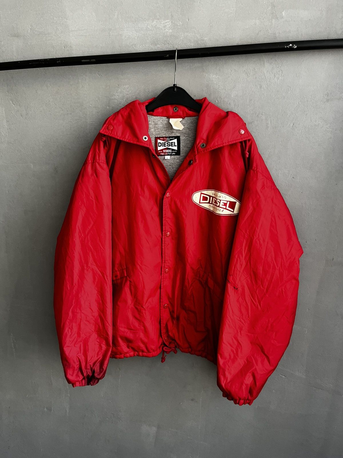 Diesel × Vintage Diesel big logo jacket vintage Size US L / EU 52-54 / 3 - 2 Thumbnail