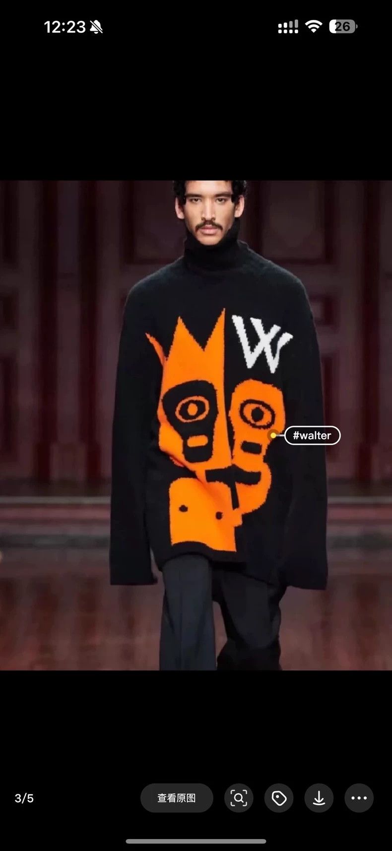 Walter Van Beirendonck walter van beirendonck Skull-knitted turtleneck sweater Size US L / EU 52-54 / 3 - 6 Thumbnail