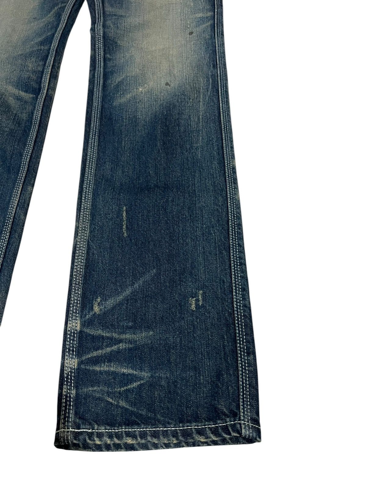 If Six Was Nine × Japan Blue 🌈90’s Blue Way Distressed Mud Wash Jean Made In Nippon Size US 31 - 5 Thumbnail