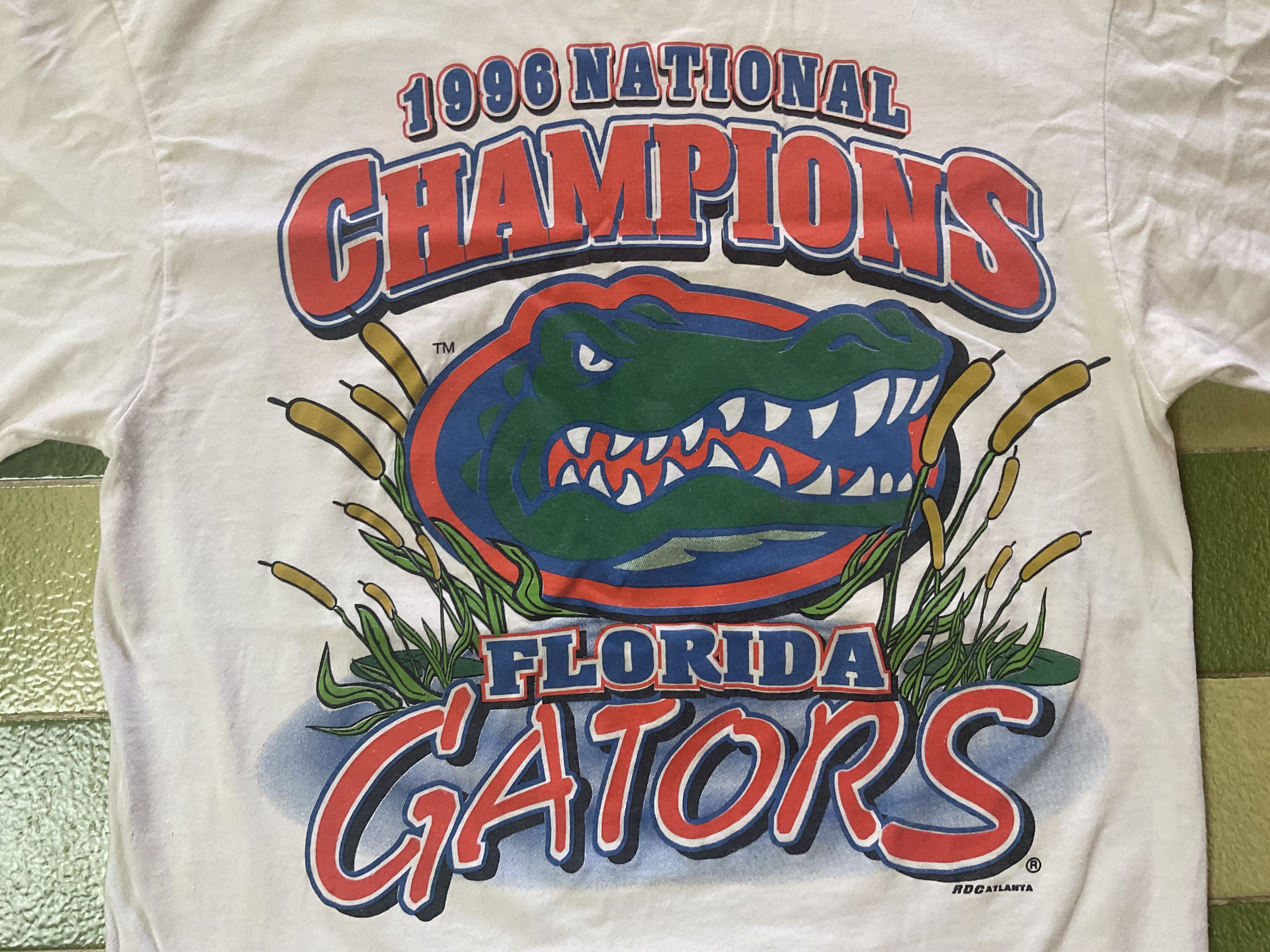 NCAA Vintage 90s Florida Gators 1996 National Champions T-Shirt Size US M / EU 48-50 / 2 - 3 Thumbnail