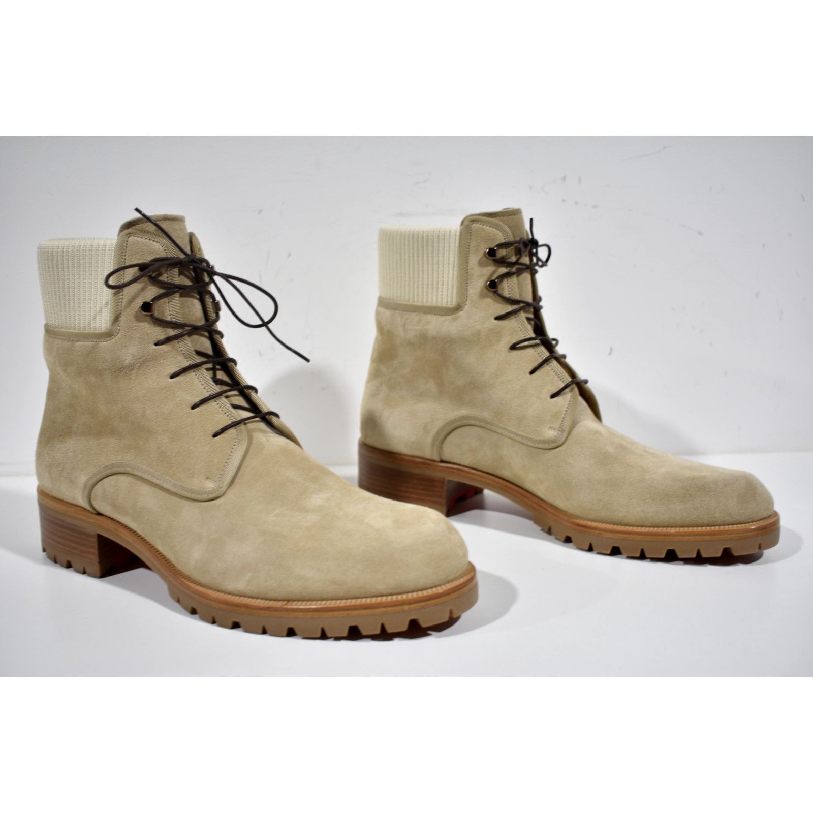 Christian Louboutin Christian Louboutin Suede Combat Lace Up Boot 44.5 11.5 Size US 11.5 / EU 44-45 - 4 Thumbnail