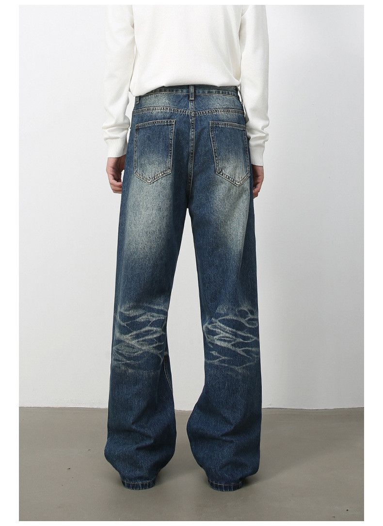 Japanese Brand American Vintage Washed High-Street Straight-Leg Jeans Size US 32 / EU 48 - 5 Thumbnail